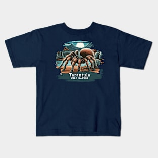 Tarantula - WILD NATURE - TARANTULA SPIDER -13 Kids T-Shirt